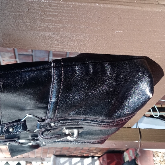 ETIENNE AIGNER VINTAGE SOFT BLACK LEATHER - Picture 3 of 16